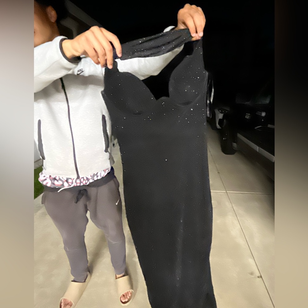 Elegant Black Strapless Dress